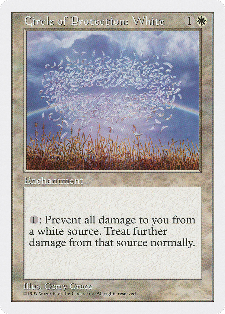 Circle of Protection: White (5ED-)  - Fifth Edition