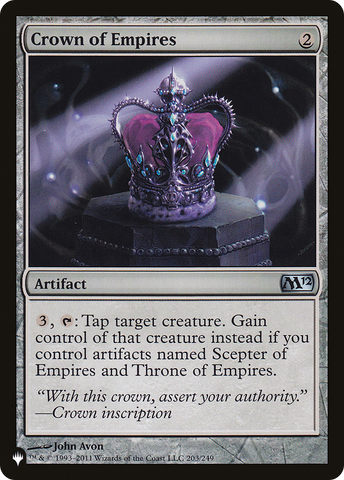 Crown of Empires (LIST-M12-203)  - The List