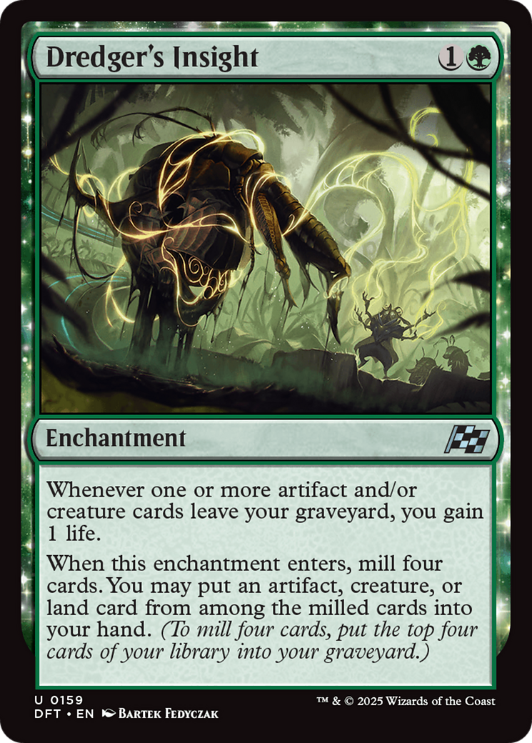 Dredger's Insight (DFT-159) - Aetherdrift: (enchantment) Foil