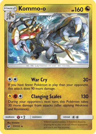 Kommo-o (77/111) [Sun & Moon: Crimson Invasion]