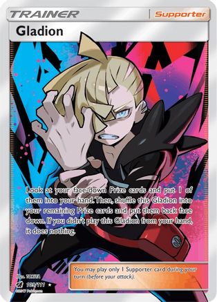 Gladion (Full Art) 109/111 - Holofoil SM  Crimson Invasion