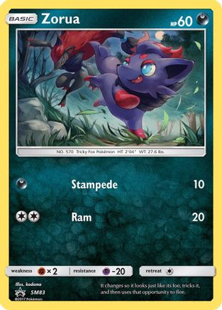 Zorua SM83/248 - Holofoil SM Promos