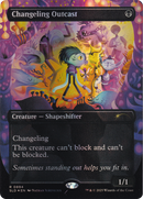 Changeling Outcast (Rainbow Foil) (SLD-894)  Foil - Secret Lair Drop (Borderless)