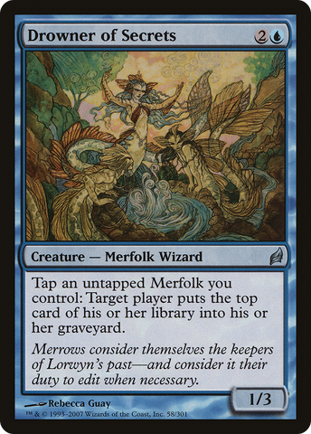Drowner of Secrets (LRW-058)  Foil - Lorwyn