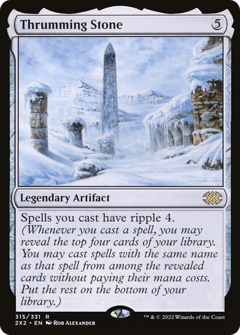 Thrumming Stone (2X2-315)  Foil - Double Masters 2022