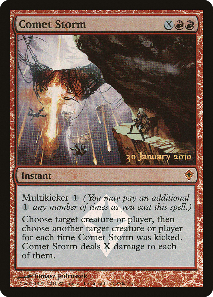 Comet Storm (PRE-076)  Foil - Worldwake Promos