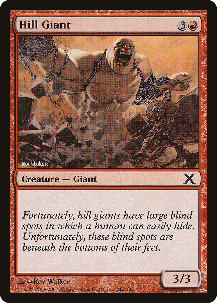 Hill Giant (10E-212)  Foil - Tenth Edition