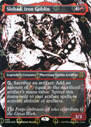 Slobad, Iron Goblin (Showcase) (Step-and-Compleat Foil) (ONE-448)  Foil - Phyrexia: All Will Be One: (Showcase) (Borderless)