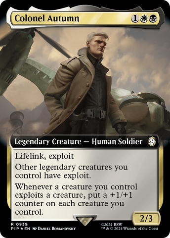 Colonel Autumn (Extended Art) (Surge Foil) (PIP-939) - Fallout: (Extended Art) Foil