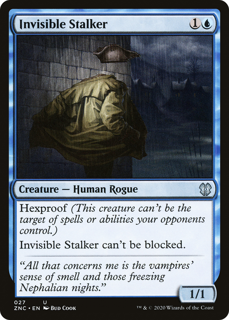 Invisible Stalker (ZNC-027)  - Zendikar Rising Commander
