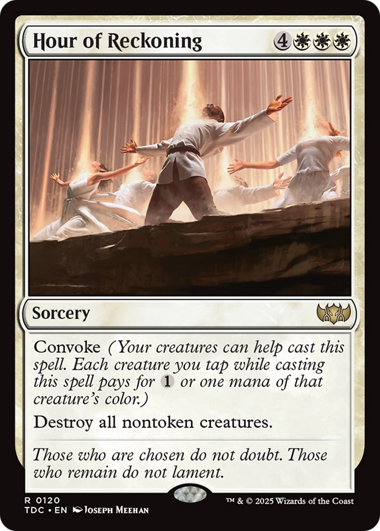 Hour of Reckoning (TDC-120)  - Commander: Tarkir: Dragonstorm