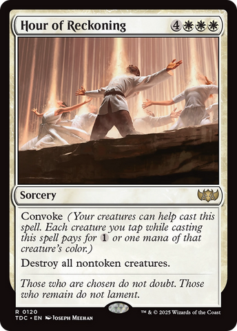 Hour of Reckoning (TDC-120)  - Commander: Tarkir: Dragonstorm