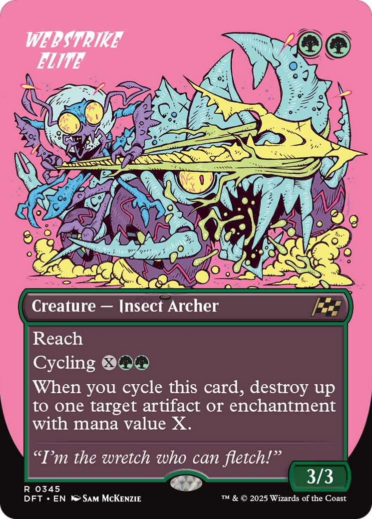 Webstrike Elite (Borderless) (DFT-345) - Aetherdrift (Borderless) Foil