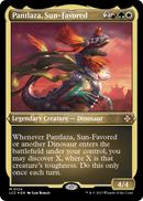 Pantlaza, Sun-Favored (Display Commander) - Thick Stock (LCC-124)  Etched Foil - The Lost Caverns of Ixalan Commander