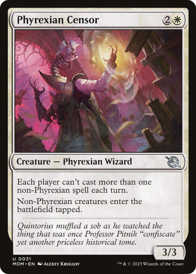 Phyrexian Censor (MOM-031)  Foil - March of the Machine