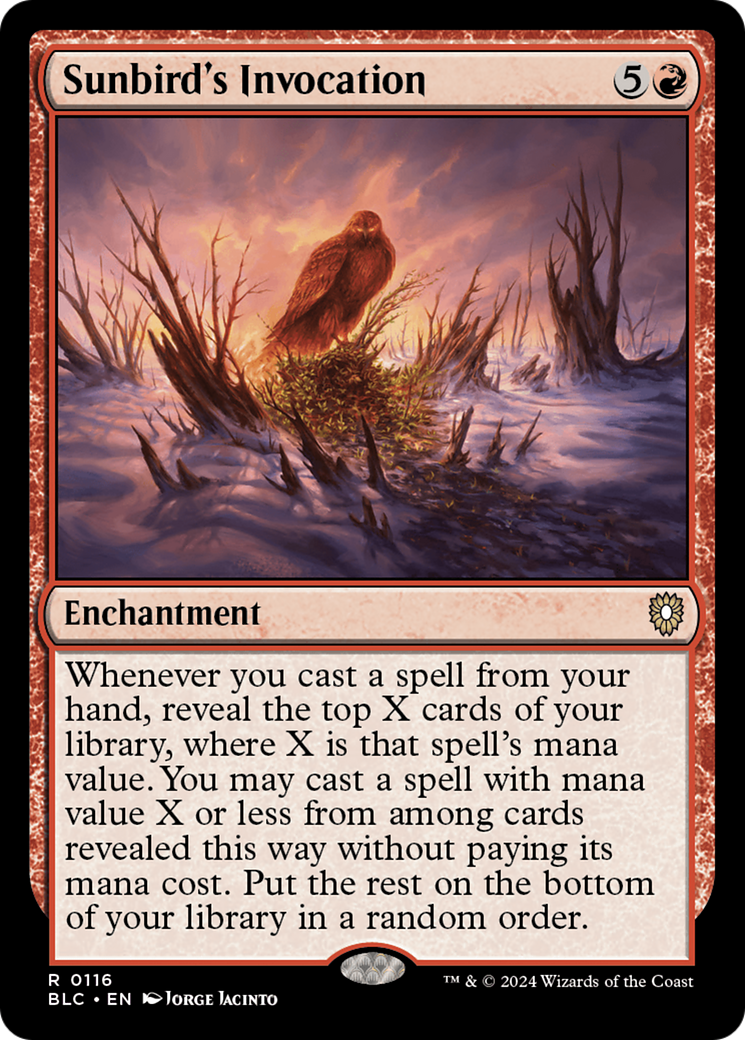 Sunbird's Invocation (BLC-116)  - Bloomburrow Commander