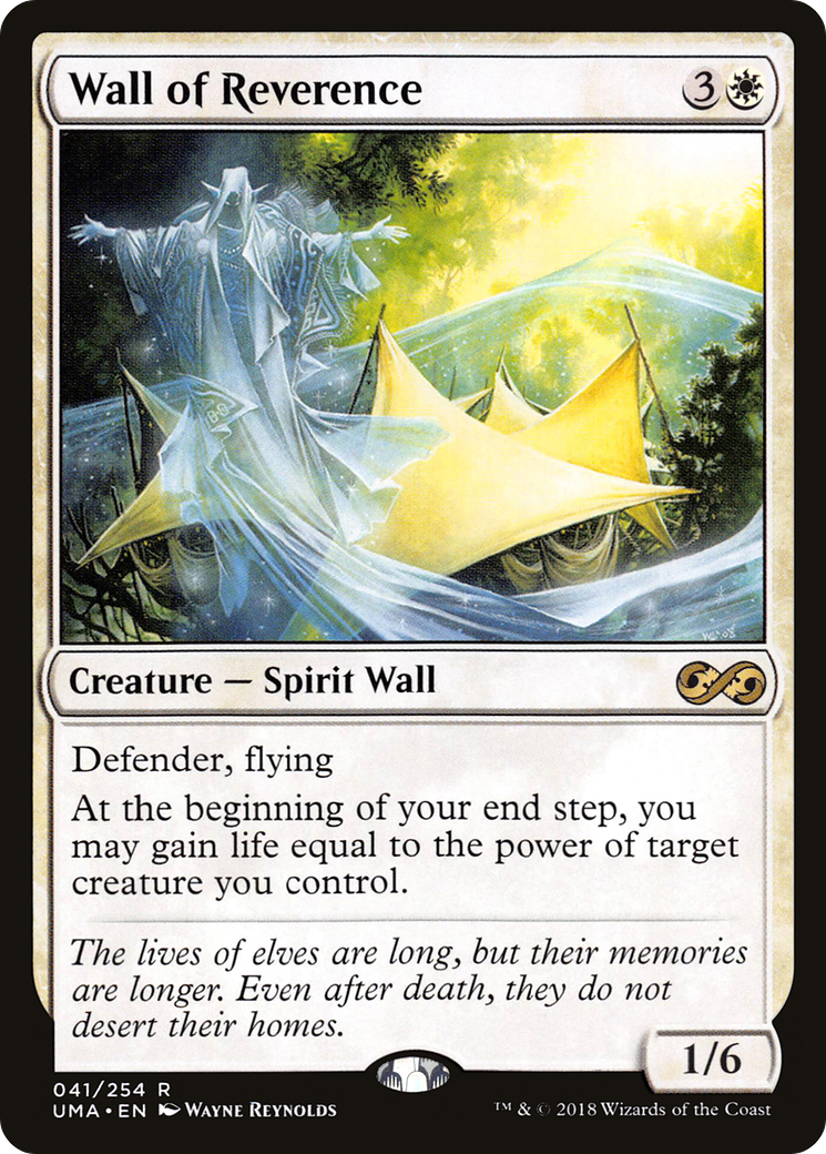 Wall of Reverence (UMA-041)  Foil - Ultimate Masters