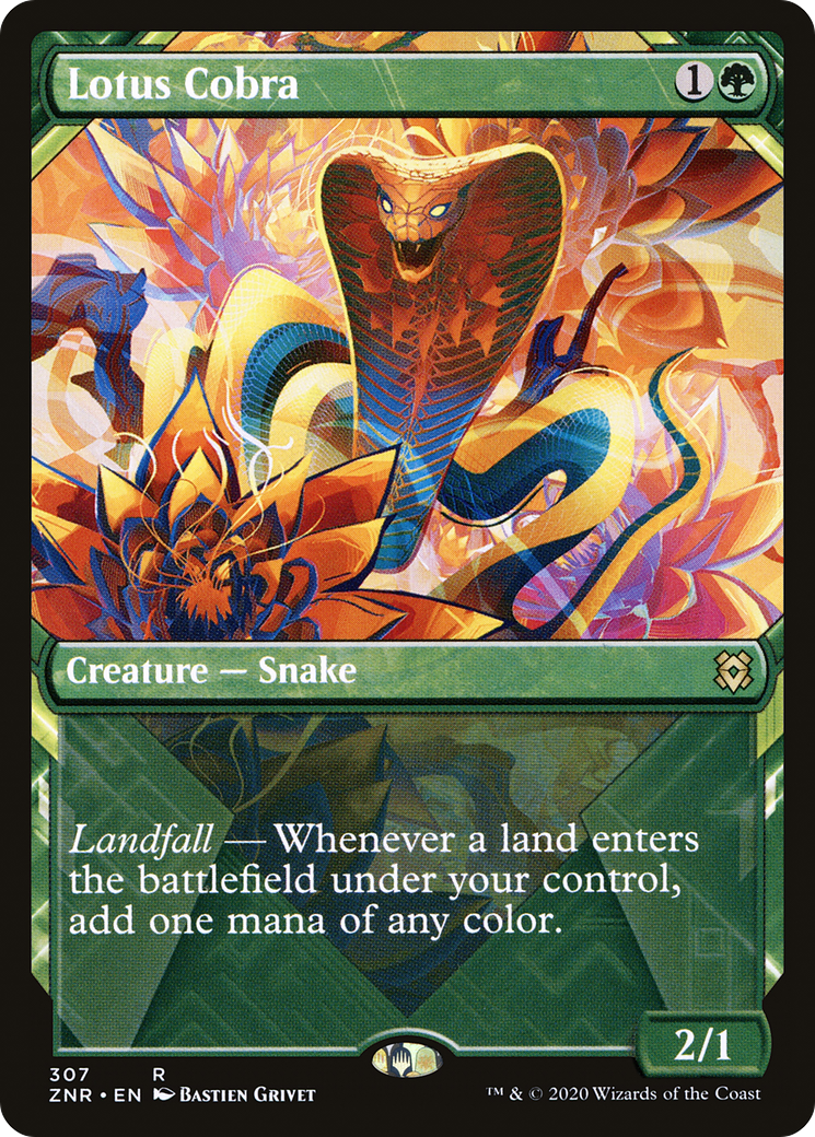 Lotus Cobra (Showcase) (ZNR-307)  - Zendikar Rising: (Showcase)