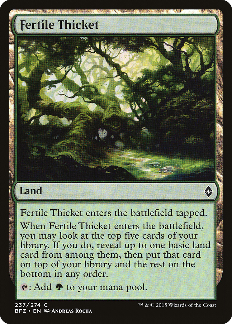 Fertile Thicket (BFZ-237)  Foil - Battle for Zendikar