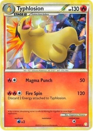 Typhlosion (Cracked Ice Holo) 032/123 - Holofoil Deck Exclusives