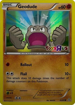 Geodude 043/83  - Holofoil Miscellaneous Cards & Products - Promo