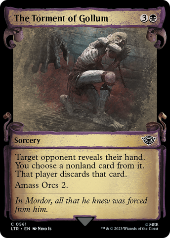 The Torment of Gollum (Showcase Scrolls) (LTR-561)  Foil - The Lord of the Rings: Tales of Middle-earth: (Showcase)