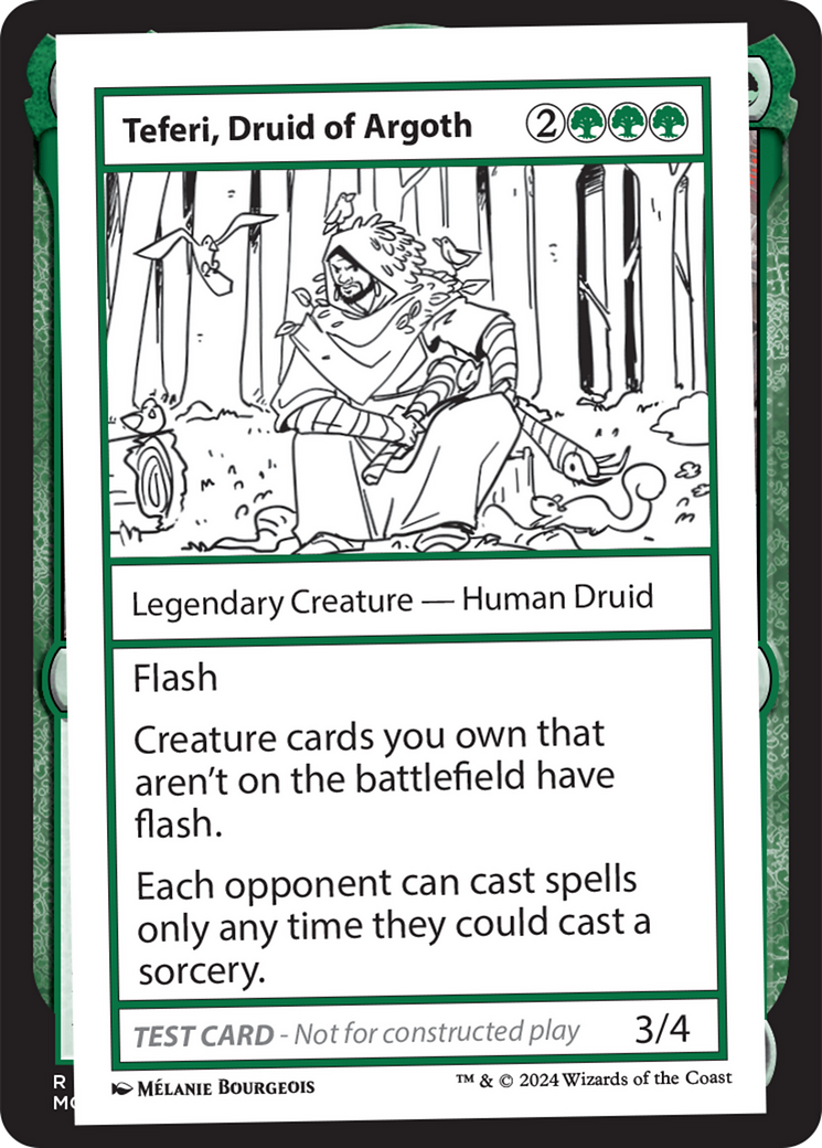 Teferi, Druid of Argoth (MB2PC-)  - Mystery Booster 2