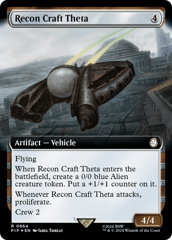 Recon Craft Theta (Extended Art) (Surge Foil) (PIP-964) - Fallout: (Extended Art) Foil