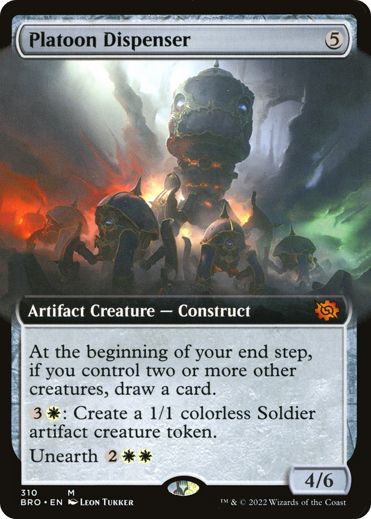 Platoon Dispenser (Extended Art) (BRO-310)  - The Brothers' War: (Extended Art)