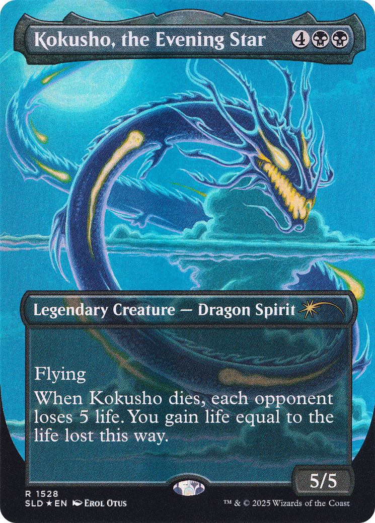 Kokusho, the Evening Star (Rainbow Foil) (SLD-1528)  Foil - Secret Lair Drop (Borderless)