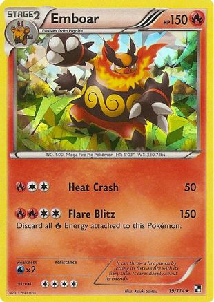 Emboar (Cracked Ice Holo)  - Holofoil Deck Exclusives