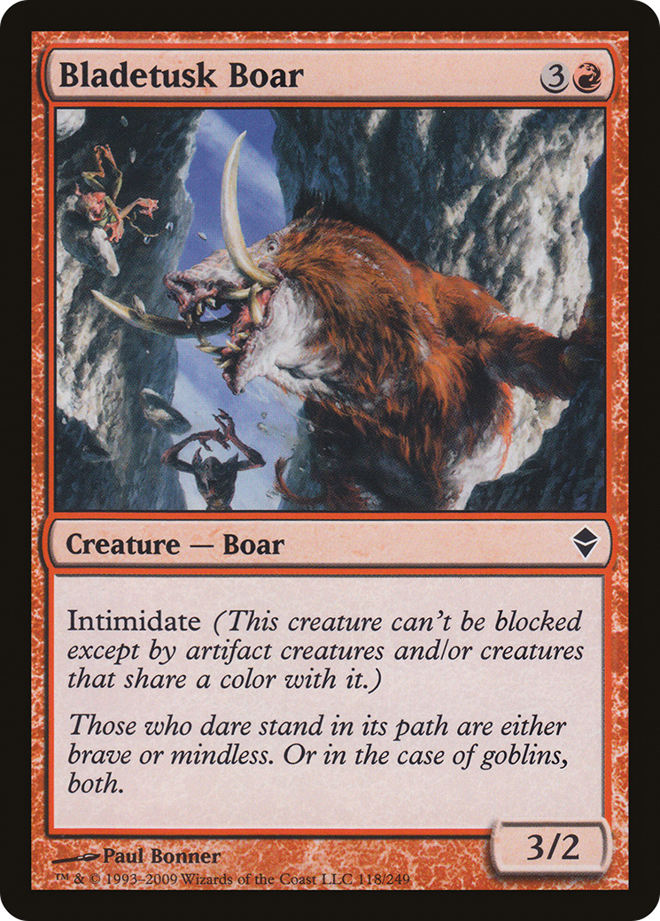 Bladetusk Boar (ZEN-118)  Foil - Zendikar