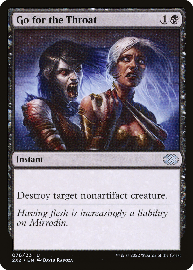 Go for the Throat (2X2-076)  Foil - Double Masters 2022