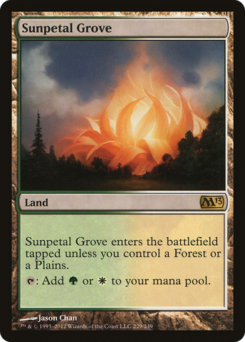 Sunpetal Grove (M13-229)  Foil - Magic 2013