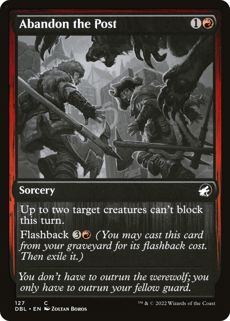 Abandon the Post (DBL-127)  - Innistrad: Double Feature