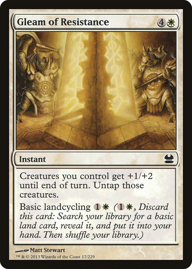 Gleam of Resistance (MMA-017)  Foil - Modern Masters