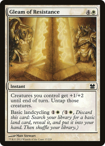 Gleam of Resistance (MMA-017)  Foil - Modern Masters