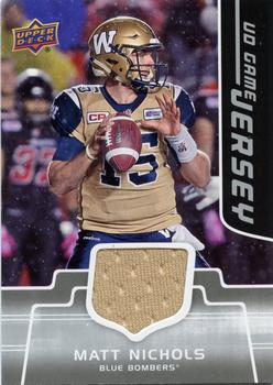 2016 Upper Deck CFL Game Jersey 
