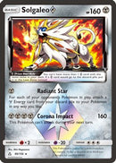 Solgaleo Prism Star 089/156  - Holofoil SM  Ultra Prism - Prism Rare