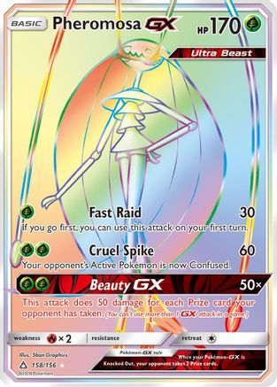 Pheromosa GX (Secret Rare) 158  - Holofoil SM  Ultra Prism - Secret Rare