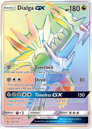 Dialga GX (Secret Rare) 164  - Holofoil SM  Ultra Prism - Secret Rare