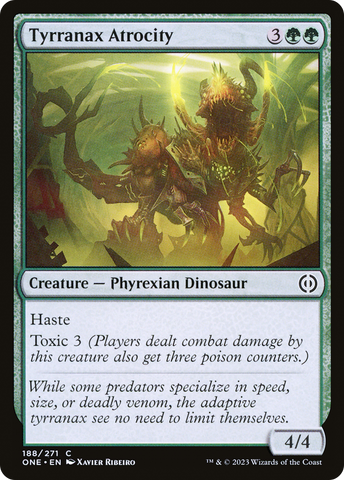 Tyrranax Atrocity (ONE-188)  Foil - Phyrexia: All Will Be One