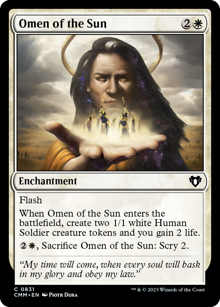 Omen of the Sun (CMM-831)  - Commander Masters