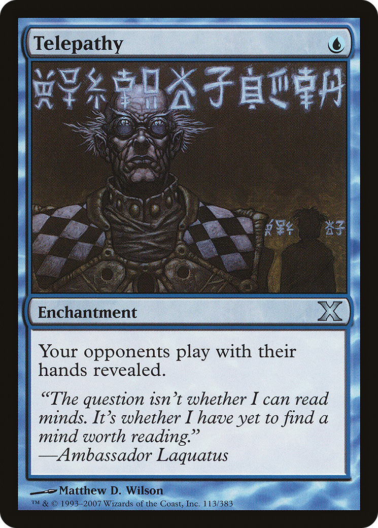Telepathy (10E-113)  Foil - Tenth Edition