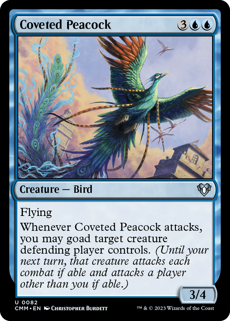 Coveted Peacock (CMM-082)  Foil - Commander Masters