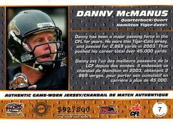 2004 Pacific CFL Game-Worn Jersey