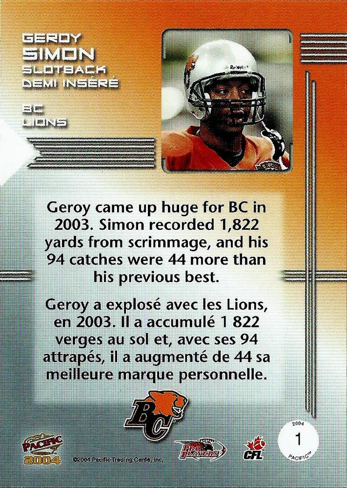 2004 Pacific CFL Maximum Overdrive
