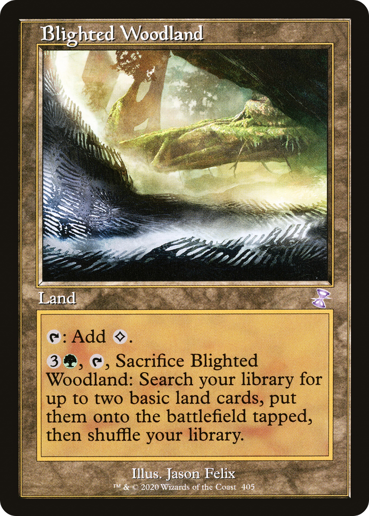 Blighted Woodland (TSR-405)  Foil - Time Spiral Remastered