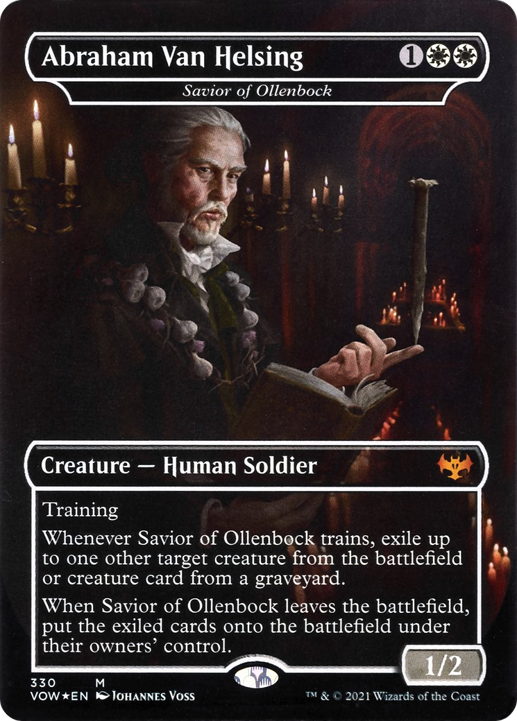 Abraham Van Helsing - Savior of Ollenbock (VOW-330)  - Innistrad: Crimson Vow / Abraham Van Helsing (Borderless)