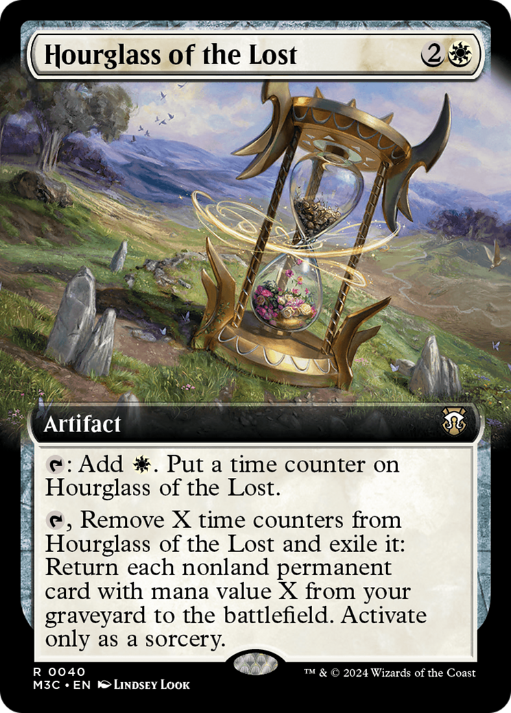 Hourglass of the Lost (Extended Art) (M3C-040) - Modern Horizons 3 Commander: (Extended Art)